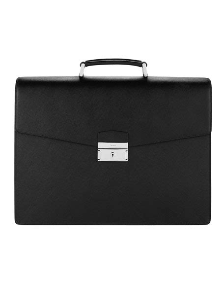 Prada Leather Briefcase, Triple